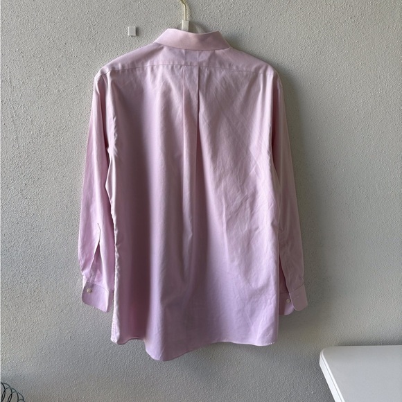 Brooks Brothers Regent Button down Long sleeve Pink Size 17 Supima cotton Office - Picture 4 of 8